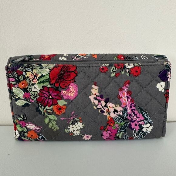 Vera Bradley Hope Blooms RFID Trifold Clutch Wallet Floral Lightweight Carryall - Picture 4 of 10